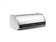 Brabantia Large Roll Top Bread Bin - Brilliant Steel