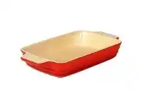 LivingStyles Chasseur La Cuisson 34x24cm Rectangular Baking Dish - Red offer