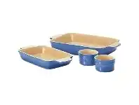 LivingStyles Chasseur La Cuisson 4 Piece Baking Set - Blue offer