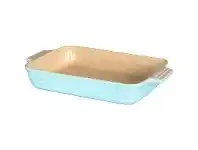 LivingStyles Chasseur La Cuisson 26x17cm Rectangular Baking Dish - Duck Egg Blue offer