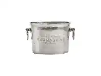 LivingStyles Louvois Metal Ice Bucket, Nickel offer