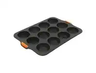 Bakemaster Reinforced Silicone 12 Cup Dome Tray