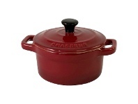 LivingStyles Chasseur La Cuisson Mini Cocotte, 10cm, Bordeaux offer