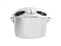 LivingStyles Daisy Stainless Steel Wine Cooler Bucket with Handle offer