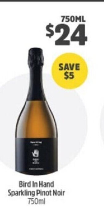 BWS Bird In Hand Sparkling Pinot Noir 750ml offer