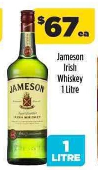 Liquorland Jameson Irish Whiskey 1 Litre offer
