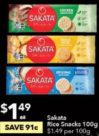 Sakata Rice Snacks 100g