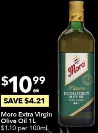 Ritchies Moro Extra Virgin Olive Oil 1L offer