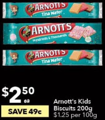 Arnott's Kids Biscuits 200g