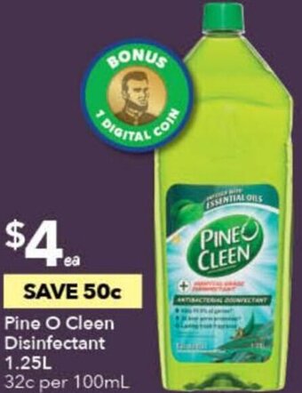 Ritchies Pine O Cleen Disinfectant 1.25L offer