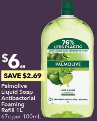 Ritchies Palmolive Liquid Soap Antibacterial Foaming Refill 1L offer