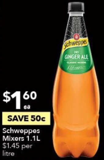 Ritchies Schweppes Mixers 1.1L offer