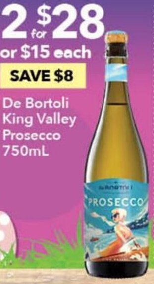 Ritchies De Bortoli King Valley Prosecco 750ml offer