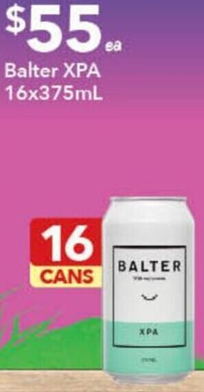 Ritchies Balter XPA 16x375ml offer