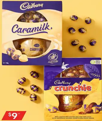 Kmart Milk Chocolate Easter Egg And Mini Eggs With Delicious Golden Honeycomb Pieces Inside offer