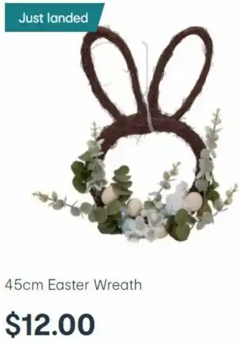 Kmart 45cm Easter Wreath offer