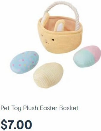 Pet Toy Plush Easter Basket