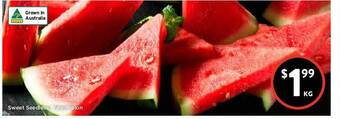 Foodworks Sweet Seedless Watermelon offer