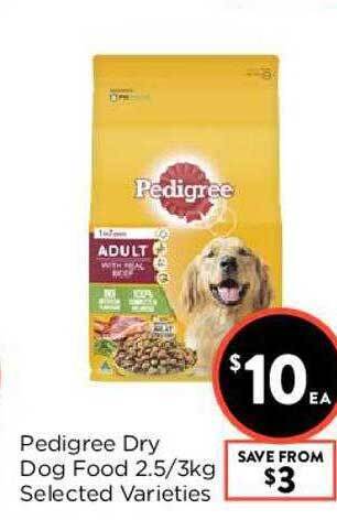Foodworks Pedigree Dry Dog Food 2.5-3kg offer
