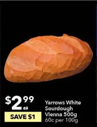 Ritchies Yarrow White Sourdough Vienna 500g offer