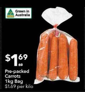 Ritchies Pre-packed Carrots offer