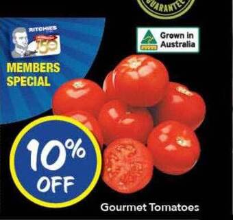 Ritchies Gourmet Tomatoes offer