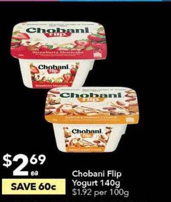 Chobani Flip Yogurt 140g