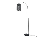 Kmart Black Rattan Shade Floor Lamp offer