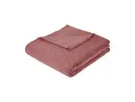 Kmart Coral Jaquard Blanket - Double/ Queen, Rose offer