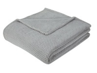 Kmart Coral Jacquard Blanket - Double/ Queen, Grey offer