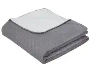 Kmart Cooper Ribbed Blanket - Double/ Queen, Charcoal offer