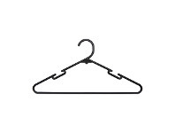 Kmart 12 Pack Plastic Hangers - Black offer