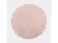 Kmart Round Fringed Rug - Pink offer