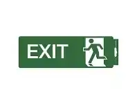 Sandleford Exit Straight Self-adhesive Sign