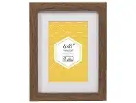 Officeworks Promenade Frame 6 x 8" with 4 x 6" Opening Brown offer