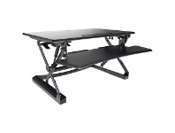 Officeworks Stilford Professional Sit Stand Desk 890mm Black offer