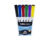 Officeworks Artline Supreme Eraser Cap Whiteboard Markers Assorted 6 Pack offer