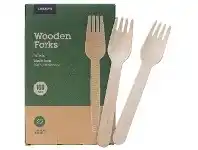 Officeworks J.Burrows Wooden Forks 157mm 100 Pack offer