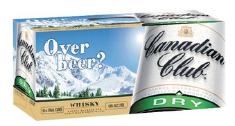 Coles Canadian Club & Dry Cans 10x375mL offer