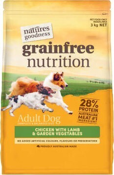 Coles Natures Goodness Grainfree Dry Dog Food 3kg offer