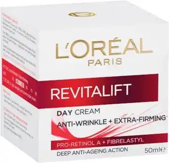 Coles L'Oréal Paris Revitalift Anti- Wrinkle + Extra-Firming Day Cream 50mL offer