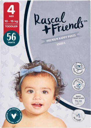 Coles Rascal + Friends Jumbo Nappy Pants 46 Pack-56 Pack offer