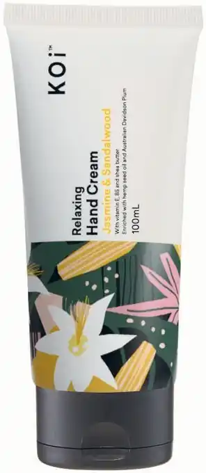 Coles Koi Relaxing Hand Cream Jasmine & Sandlewood 100mL offer