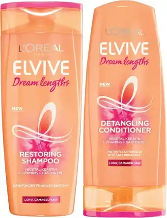 Coles L'Oréal Elvive Shampoo or Conditioner 325mL offer