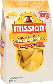 Coles Mission Tortilla Triangles Cheesy Nachos 230g offer