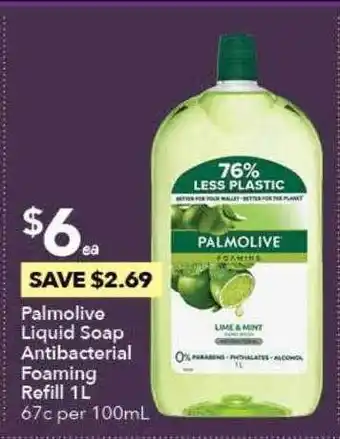 Ritchies Palmolive Liquid Soap Antibacterial Foaming Refill 1l offer