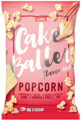 Coles Coles Cake Batter Popcorn 120g offer