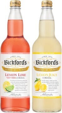 Coles Bickford's Cordial 750mL offer