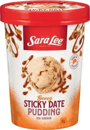 Coles Sara Lee Ice Cream Tub 1 Litre offer