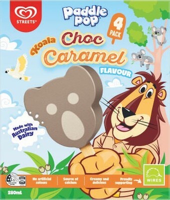 Coles Streets Paddle Pop or Koala 8 Pack 280mL-544mL offer